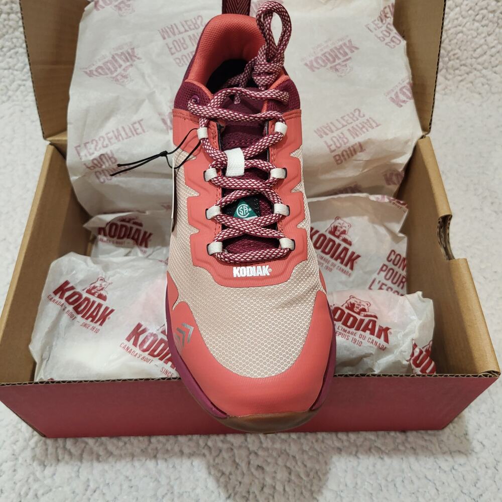 NEW Kodiak Women's Quicktrail Low Athletic Safety Work Shoe Pink SIZE 7